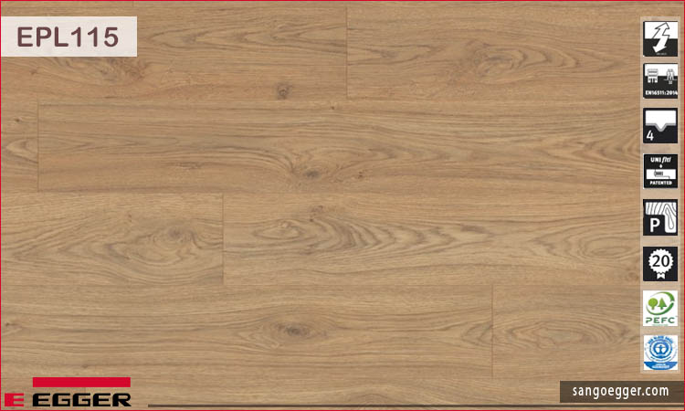 Sàn gỗ Egger EPL 115 Natural Starwell Oak