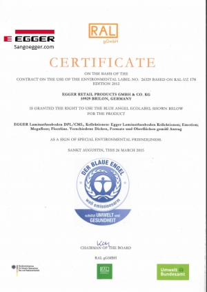 the blue angel certificate