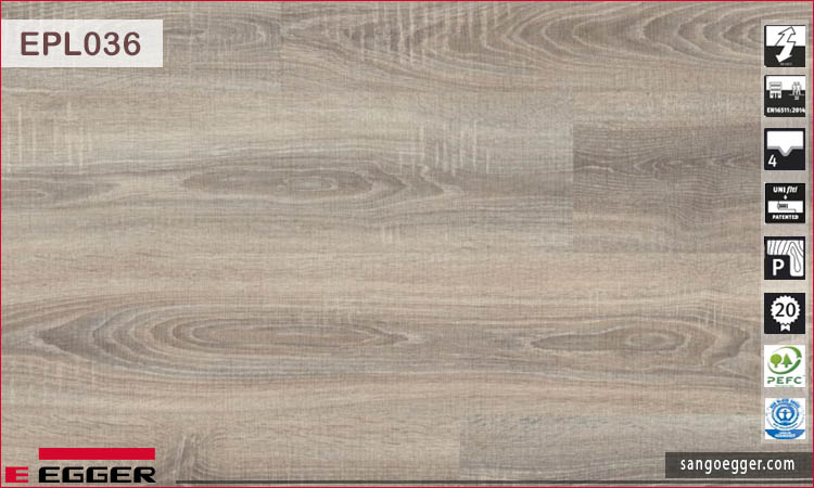 Sàn gỗ Egger EPL036 Bardolino Oak grey